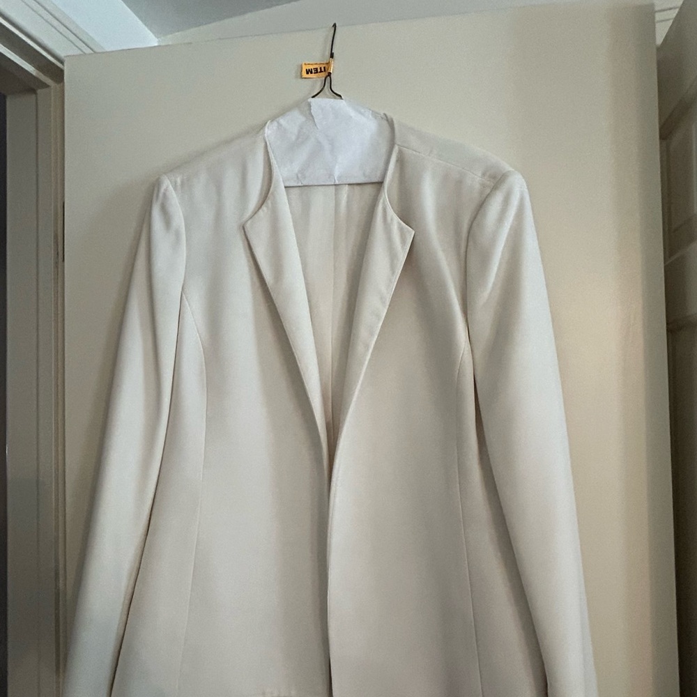 Kasper White Women's Open Blazer